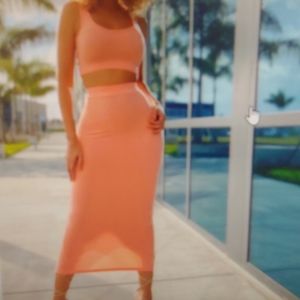 Crop Top and Skirt set